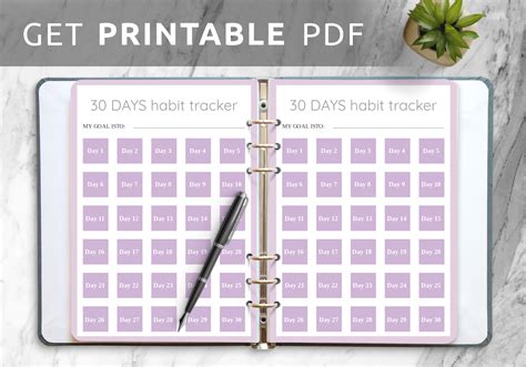 Calendars And Planners Paper Paper And Party Supplies 30 Day Challenge Pdf