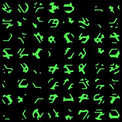 Alien Symbols Generated By Filterforge Glyphs Pinterest Aliens