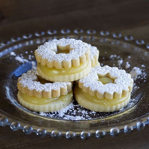 Linzer Cookie Platter Lemon Alaska Cake Studio
