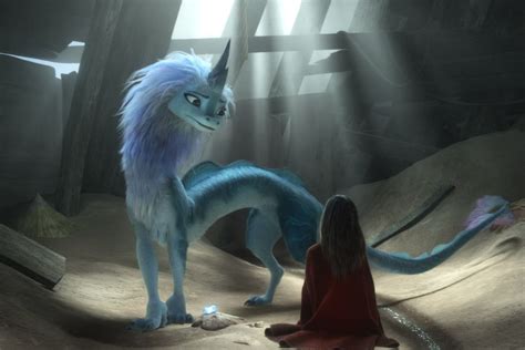 In the desert of the tail kingdom, raya's able to use an incantation to bring the sisu back, but as she lays her plan out, her piece of the gem falls into the dragon's arms and she lights up. 'Raya and the Last Dragon': Is it worth the ticket price ...