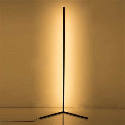 Led floor lamps with goosenecks can be adjusted to emit targeted light that won't disturb others in the room. The Rue - Minimalist LED Corner Floor Lamp - Black - Rue ...