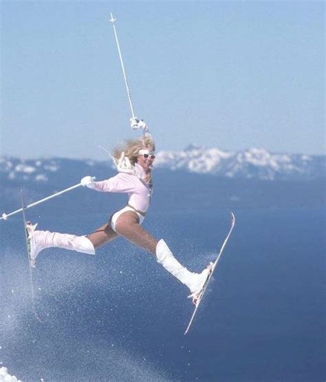 snow bunny ski style retro babe snow skiing freestyle skiing ski trip