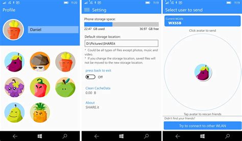 SHAREit for phone updated to Windows 10 Mobile with fresh new design