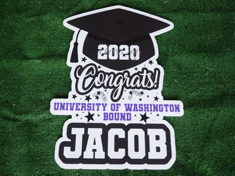 College Bound Personalized Graduation Sign Class Of 2020 Any School
