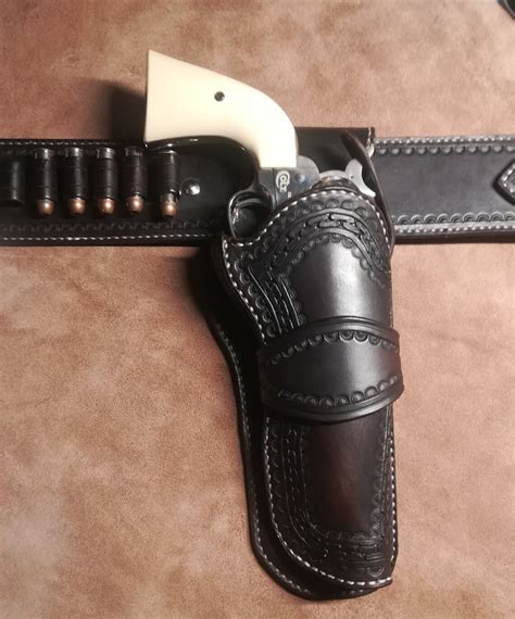 Colt 45 Saa Holster And Custom Rig Belt Etsy