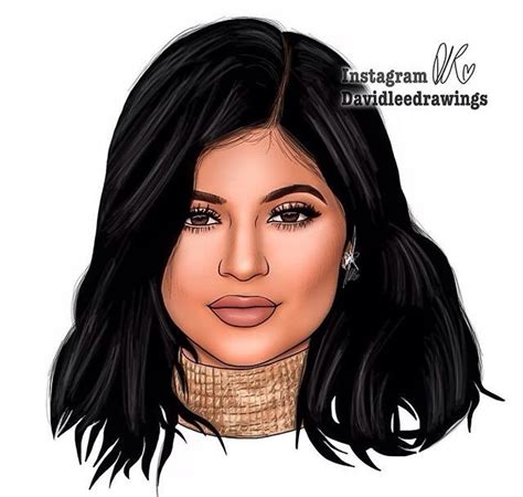 Digital Drawing Of Kylie Jenner Davidleedrawings