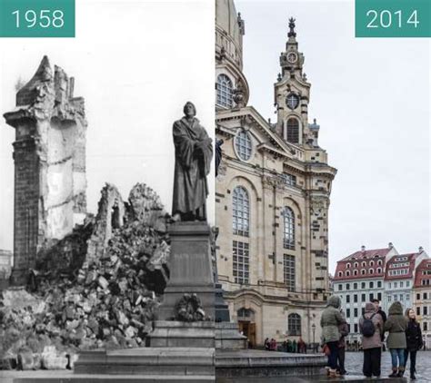 The whole area, including the frauenkirche itself, are beautiful but obviously recently reconstructed, too clean and sterile. Before and After: Frauenkirche Dresden (1897 & 2010-Jan-30)