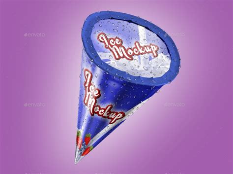 Download Ice Cream Cone Mockup | Ice cream cone, Ice cream, Ice ...