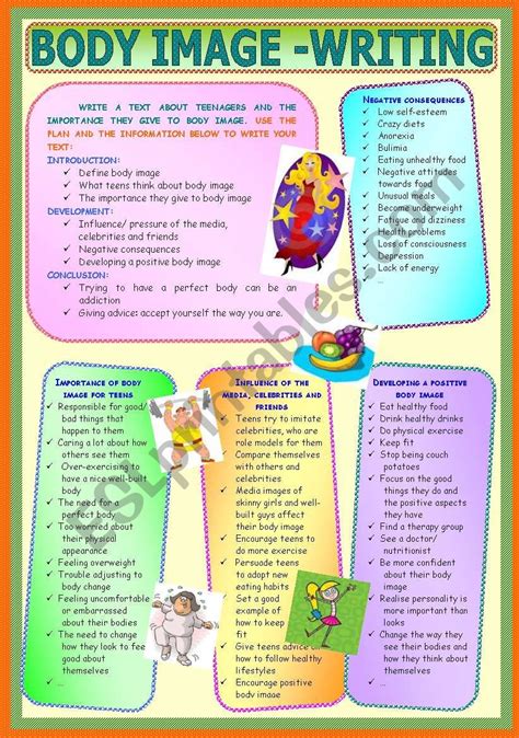 Body Image - Writing - ESL worksheet by paula_esl
