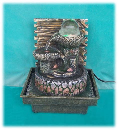Chinese Accumulation Of Wealth Feng Shui Tabletop Water Fountain