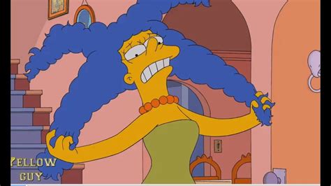 The Simpsons Marge Shows Off Her Beautiful Hair Youtube
