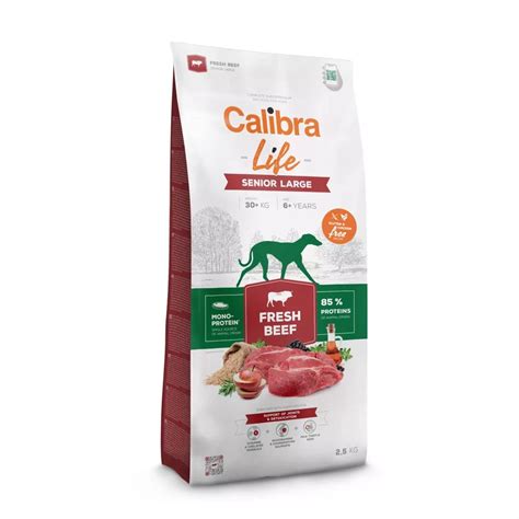 Calibra Dog Life Large Breed Fresh Beef Senior Dog Food Uk