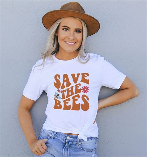 Save The Bees Shirt Eco Friendly Tshirt Save The Planet Shirt