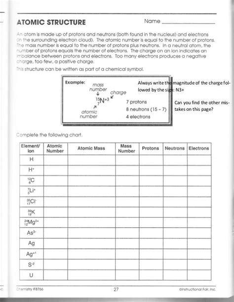 Assigning Oxidation Numbers Worksheet Instructional Fair