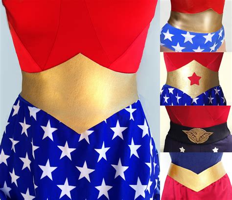 Wonder Woman Or Supergirl Belt5 Styles Custom Made To Order Etsy