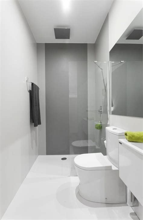 Bathroom lighting can illuminate the darkest spaces or add. Narrow ensuite | Narrow bathroom designs, Small narrow bathroom, Bathroom layout
