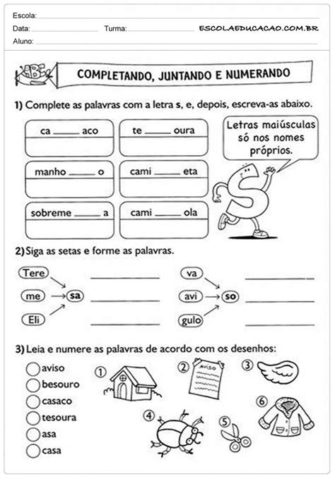 Atividades De Português 2º Ano Para Imprimir Educação