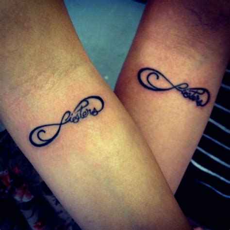 Sisters Infinity Symbol Tattoo Designs Tatuajes De