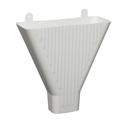 Amerimax Home Products 2 In X 3 In White Vinyl Downspout Funnel 85208
