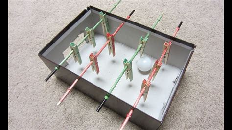 Either fold the right side of the paper to the left, or the left side of the paper to the right. How to Make a Mini Foosball Table - Table Football Soccer ...