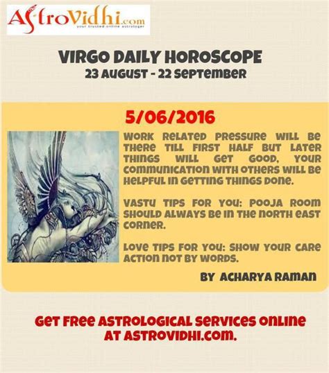 Read Your Virgo Daily Horoscope To Plan Your Day Accordingly Get Free