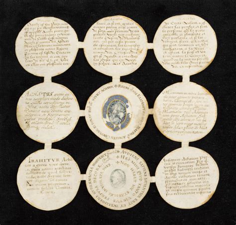 Export Barred On Roundel Manuscript Ted To Queen Elizabeth I The