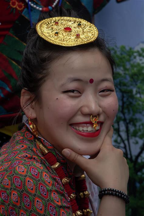 Nepalese Day Nyc 2018 Nepalese Woman In Traditional Dress Photograph By Robert Ullmann Fine