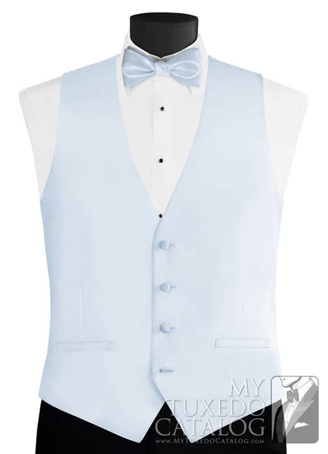 *take care of your road and traffic crews with these personalized safety vests. Light Blue 'Modern Solid' Vest | Vests | MyTuxedoCatalog.com