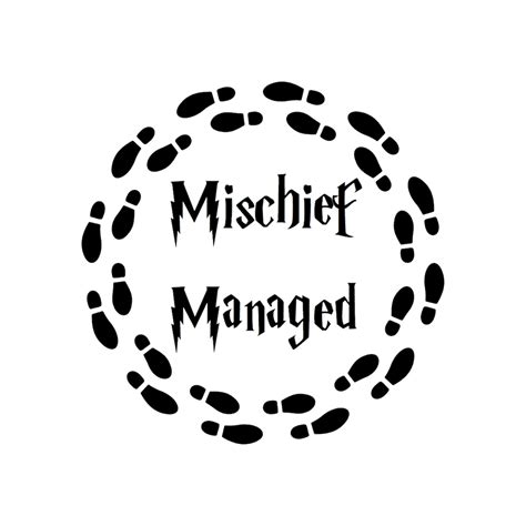 Mischief Managed SVG PNG JPEG Bundle 3 Pieces Vector Files - Etsy