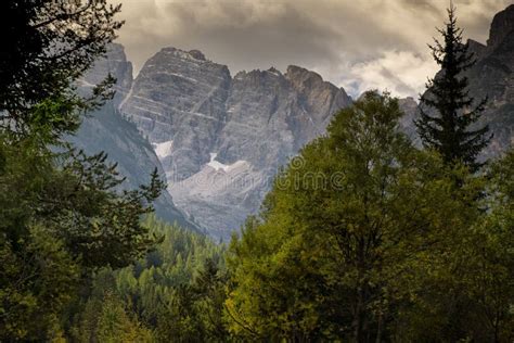 View Of The Dolomite Mountains North Italy Stock Image Image Of