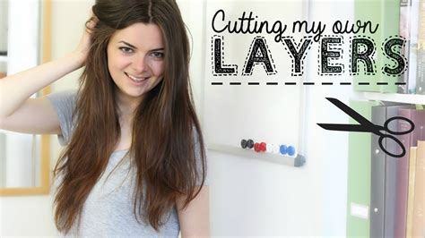 How I Cut My Hair In Layers Youtube