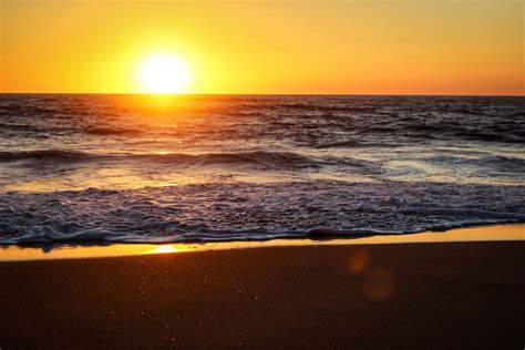 Beach Dawn Dusk Horizon Nature Ocean Sand Sea Seascape Seashore Sky Sun