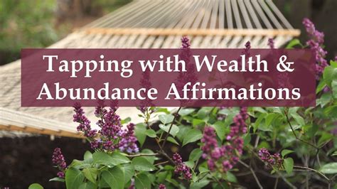 Tapping With Wealth And Abundance Affirmations Dr Jennifer Harrison