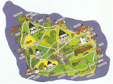 Es soll leicht sein sich zurecht zu finden, wenn man mit bornholmtours im urlaub unterwegs ist. Bornholm Map | Bornholm | Pinterest