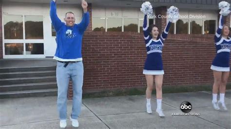 Proud Cheerleading Dad Goes Viral With Support For His Daughters Squad