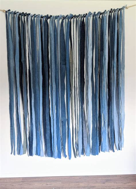 Denim Backdrop Denim Party Backdrop Denim Strips Backdrop Etsy