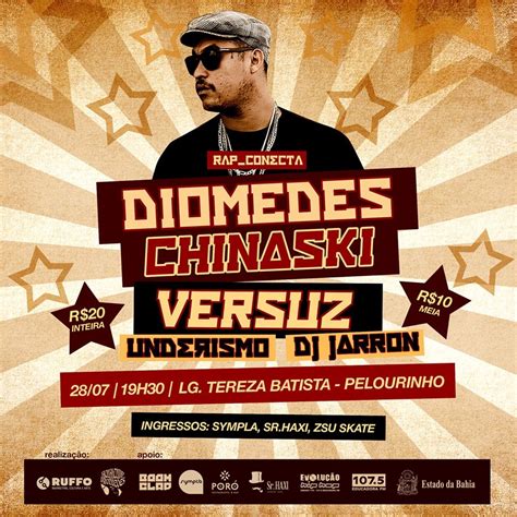Diomedes, son of tydeus, is a greek warrior character in homer's iliad, under command of agamemnon. Diomedes Chinaski chega com a turnê de Comunista Rico em ...