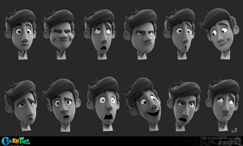 3d Expression Sheets Characters Design