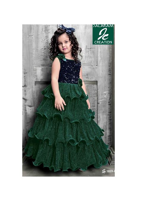 Party Wear Frill Long Frock For Girls Kids 8 12 Years Old Frill Long