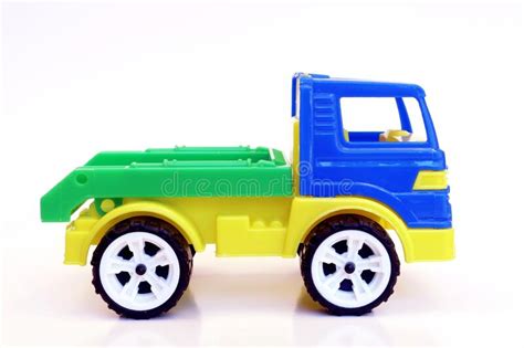 Toy Truck Isolated On White Background Close Up Stock Photo Image Of