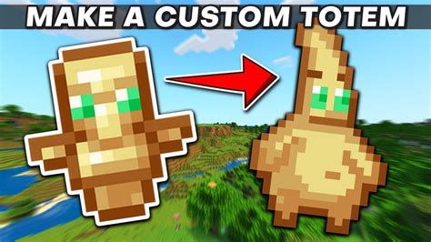 Minecraft How To Make Custom Totem Of Undying Youtube
