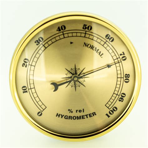 Hygrometer Gold 90mm Weather Instruments Lets Make Time