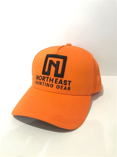 A Frame Hat Blaze Orange Hat With Black Logo North East Hunting Gear