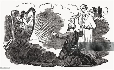 John And One Of The Elders Woodcut 1837 Stock Illustration Download