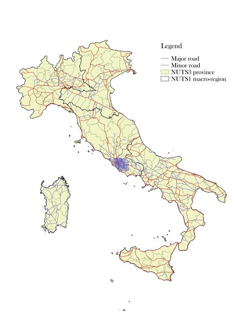 Roman Road Layer And Italian Provinces Download Scientific Diagram