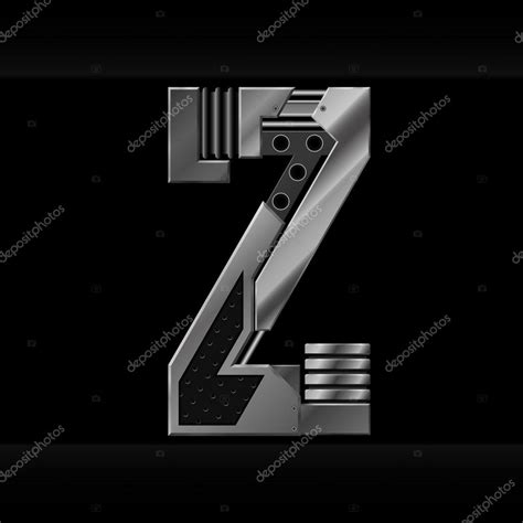 Vector Metallic Alphabet Letter Z — Stock Vector © Gwinmausx7 29232965