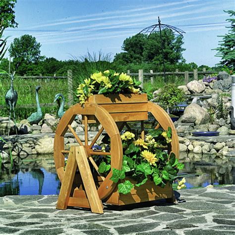 Holz-Blumentreppe PROMADINO «Blumenrad» Deko für Blumen ...
