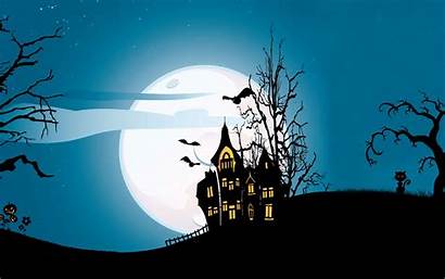 Halloween Moon Scary Castle Creepy Midnight Cat