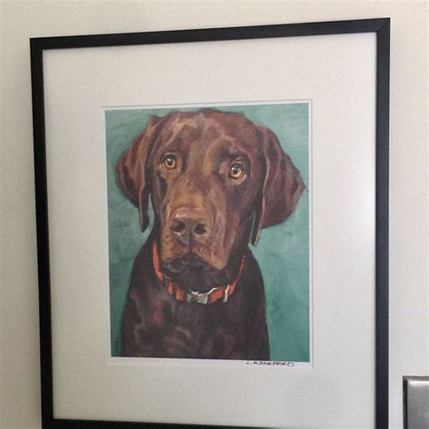 Labrador Retriever Dog Portrait Art Canvas Print Of Lashepard Etsy