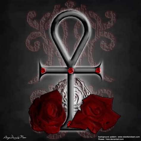 Ankh And Roses By Angdelanoir On Deviantart HD Wallpapers Download Free Map Images Wallpaper [wallpaper376.blogspot.com]